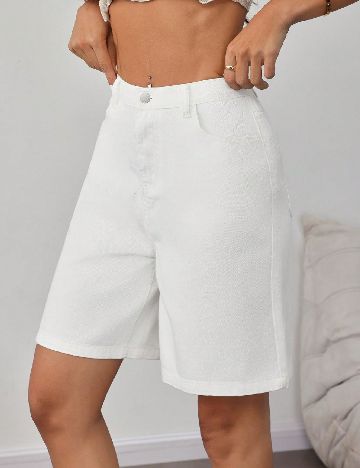 Pantaloni scurti SHEIN, alb