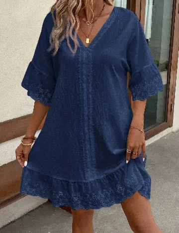 Rochie scurta SHEIN, bleumarin