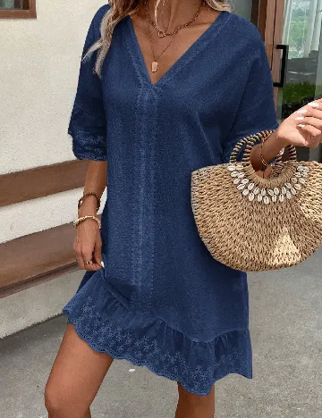 Rochie scurta SHEIN, bleumarin