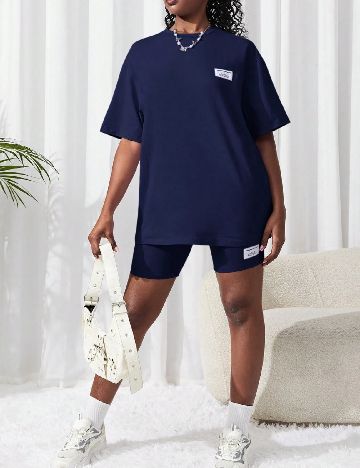 Compleu Shein Kids, bleumarin