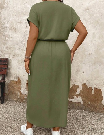 Rochie medie SHEIN CURVE, verde