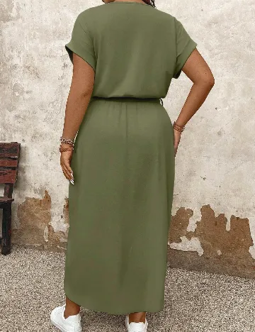 Rochie medie SHEIN CURVE, verde