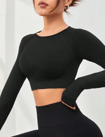 Top SHEIN, negru