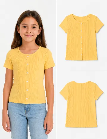 Tricou Zara, galben