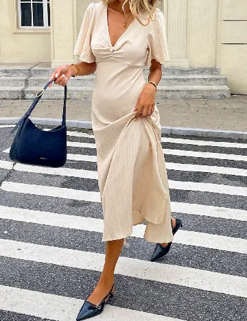 Rochie lunga SHEIN, crem