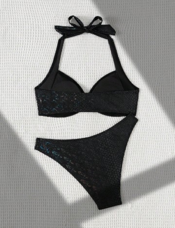 Costum de baie SHEIN, imprimeu sarpe