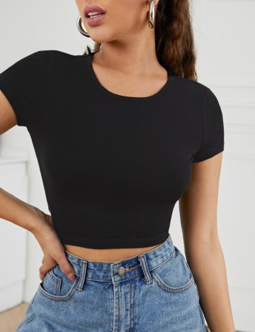 Top SHEIN, negru