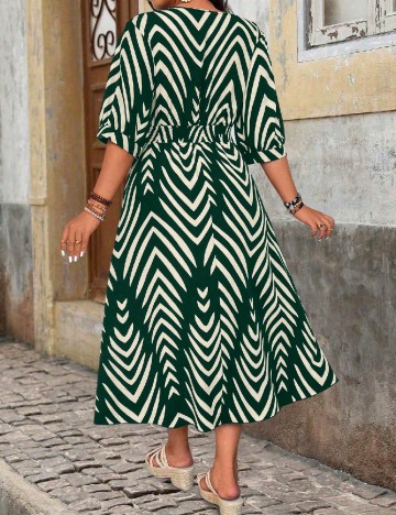 Rochie lunga SHEIN CURVE, verde