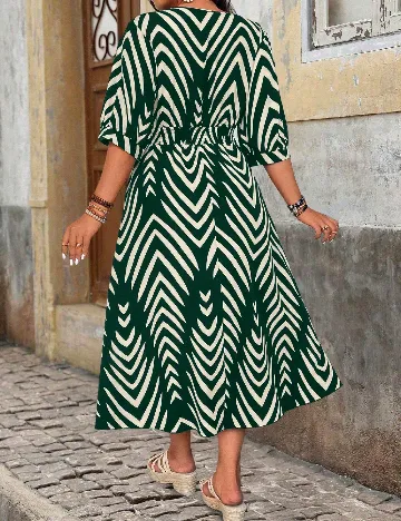 Rochie lunga SHEIN CURVE, verde