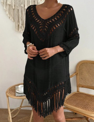 Rochie de plaja SHEIN, negru