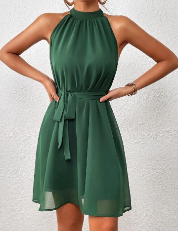 Rochie scurta SHEIN, verde