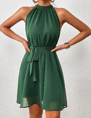 Rochie scurta SHEIN, verde