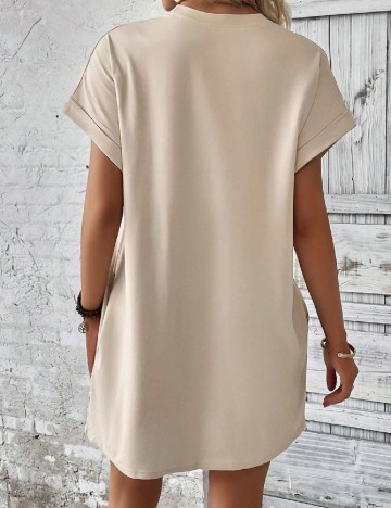 Rochie scurta SHEIN, crem