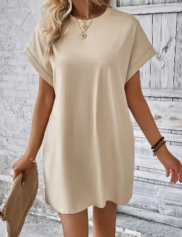 Rochie scurta SHEIN, crem