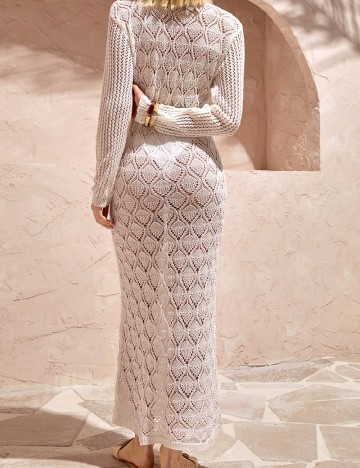 Rochie de plaja SHEIN, alb