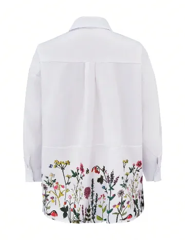 Camasa Oversize SHEIN CURVE, alb