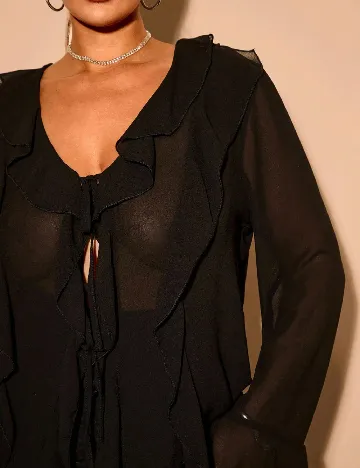 Bluza SHEIN CURVE, negru