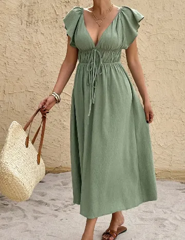 Rochie medie SHEIN, verde