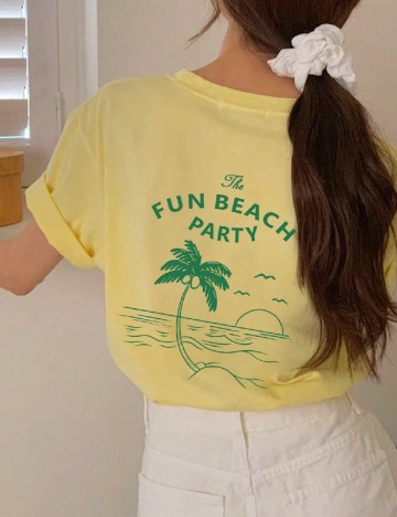 Tricou Dazy, galben