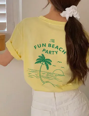 Tricou Dazy, galben