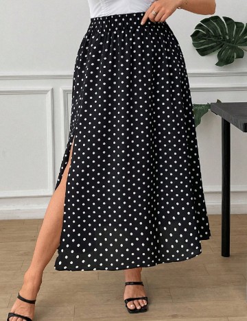 Fusta SHEIN CURVE, negru