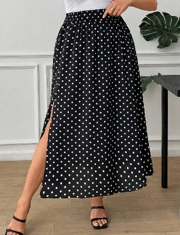 Fusta SHEIN CURVE, negru
