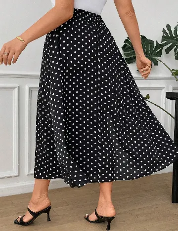 Fusta SHEIN CURVE, negru