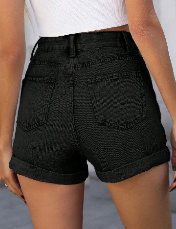 Pantaloni scurti SHEIN, negru