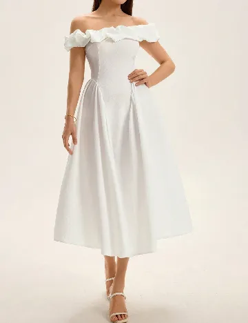Rochie lunga SHEIN, alb