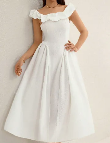 Rochie lunga SHEIN, alb
