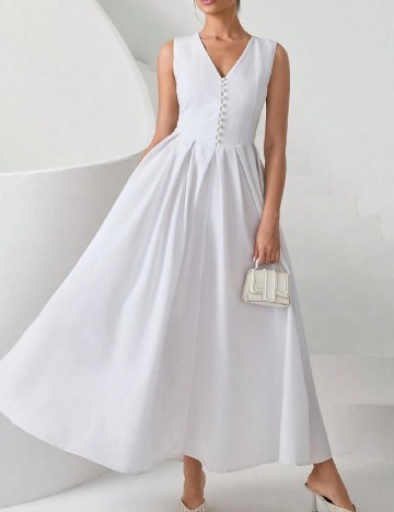Rochie medie SHEIN, alb