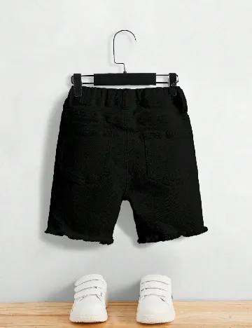 Pantaloni scurti Shein Kids, negru
