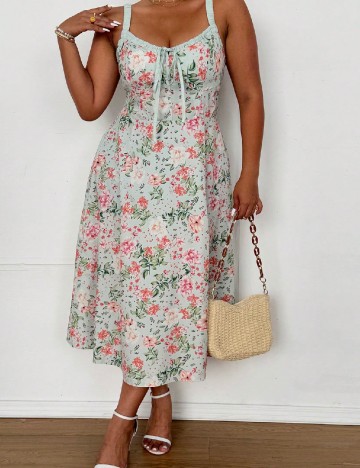 Rochie medie SHEIN CURVE, floral print