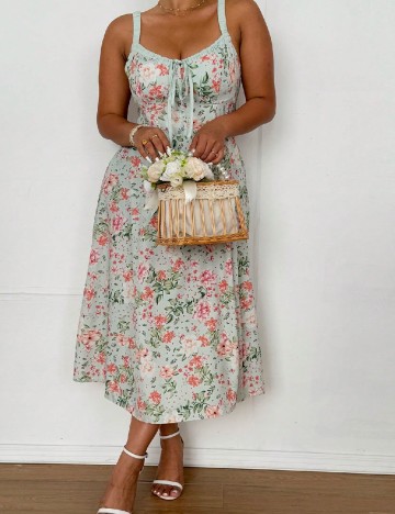 Rochie medie SHEIN CURVE, floral print
