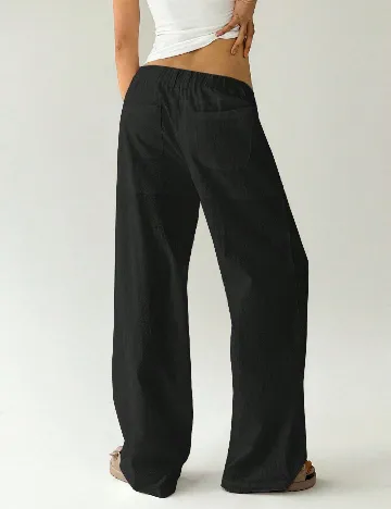 Pantaloni SHEIN CURVE, negru