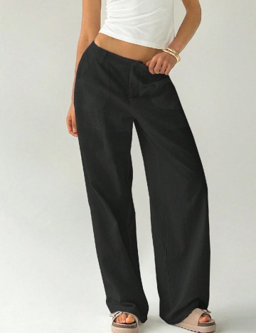 Pantaloni SHEIN CURVE, negru