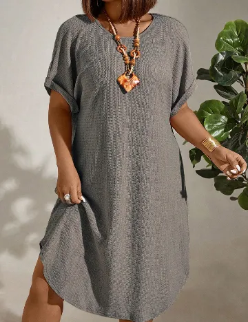 Rochie medie SHEIN CURVE, gri