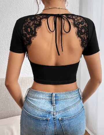 Top SHEIN, negru