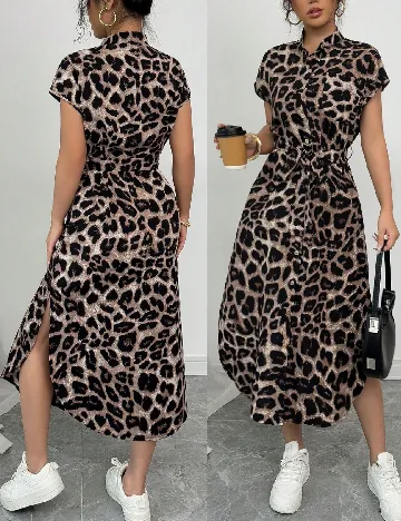 Rochie medie SHEIN, animal print