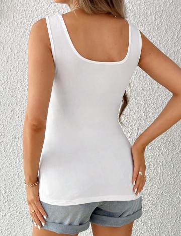 Maiou SHEIN Maternity, alb