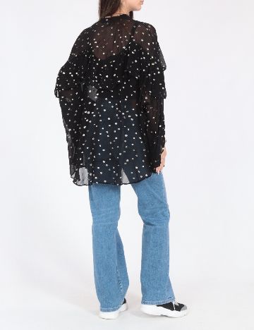 Bluza Zara, negru/auriu