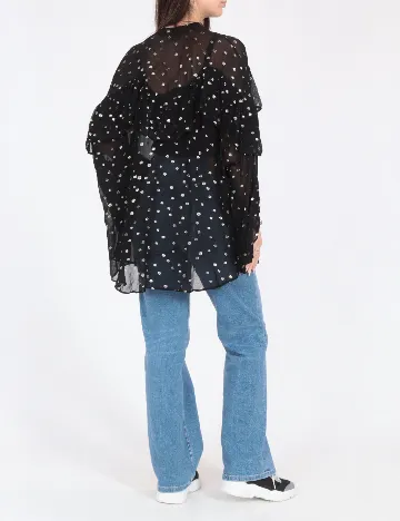 Bluza Zara, negru/auriu