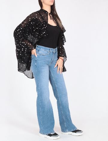 Bluza Zara, negru/auriu
