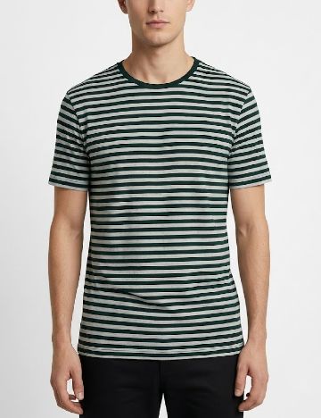 Tricou Zara, verde/gri