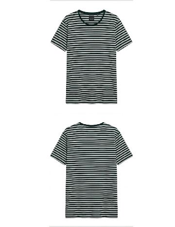 Tricou Zara, verde/gri