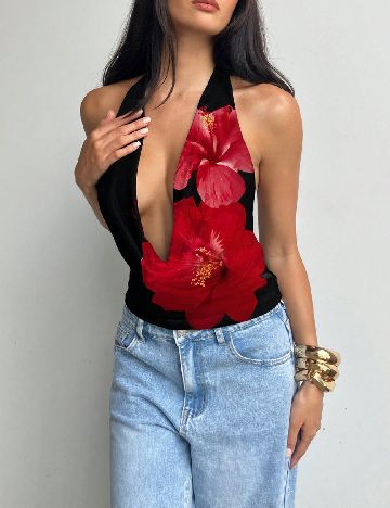 Top SHEIN, negru