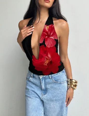 Top SHEIN, negru