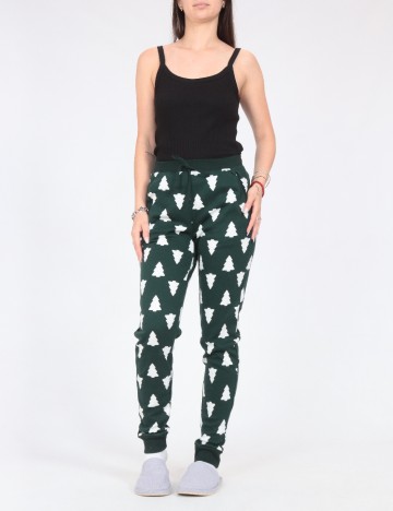 Pantaloni de pijama Tezenis, verde