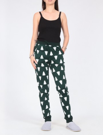 Pantaloni de pijama Tezenis, verde