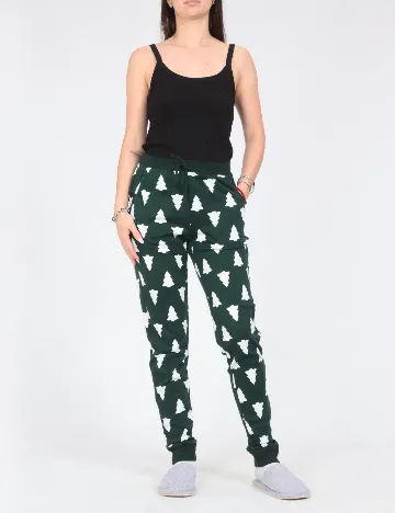 Pantaloni de pijama Tezenis, verde